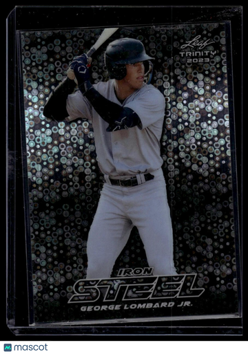 2023 Leaf Trinity George Lombard Jr. #S-30 Steel Iron Donut Circles Silver SN