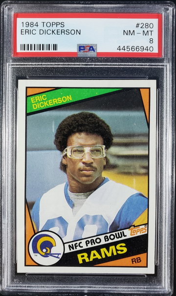 1984 Topps Eric Dickerson RC PSA 8