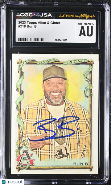2023 Topps Allen & Ginter Bun B #218 CGC Authentic JSA Auto Authentic
