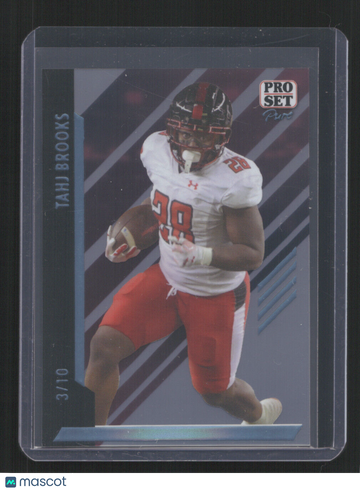 2024 PRO SET PURE TAHJ BROOKS #95 HOLO /10 SN,/10