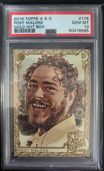 2019Allen & Ginter Post Malone Gold Hot Box PSA 10