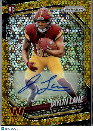 2025 Panini Prizm Football Jaylin Lane #356 Gold Circles /10 RC