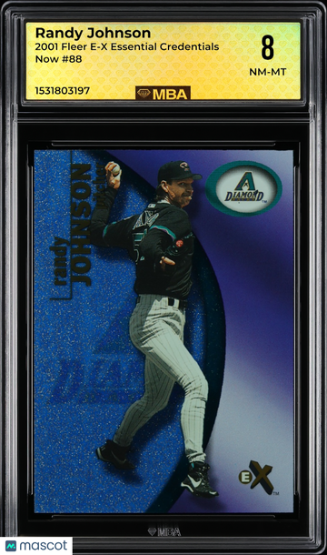2001 Fleer E-X Randy Johnson #88 Essential Credentials Now MBA 8