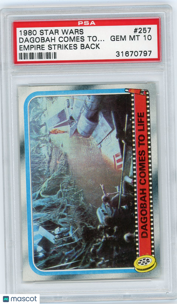 1980 Star Wars Empire Strikes Back Dagobah Comes To.. . #257 PSA 10