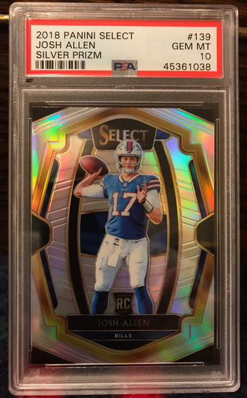 2018 Josh Allen Panini Select Silver Prizm RC