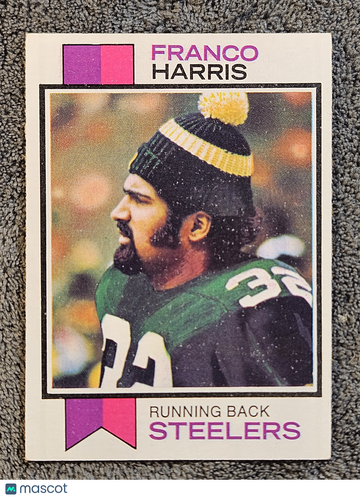 1973 Topps Franco Harris #89 Gum Stain on back HOF Rookie RC (VG-EX)