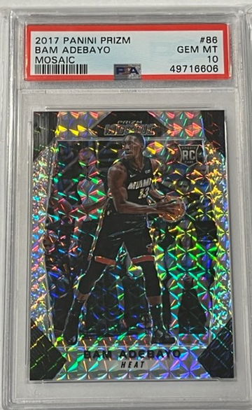 2017 Panini Prizm Bam Adebayo Mosaic #86 RC Rookie PSA 10 Gem Mint