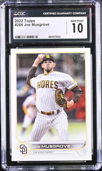 2022 TOPPS JOE MUSGROVE #266 CGC 10