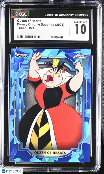 2024 Topps Disney Chrome Sapphire Queen of Hearts #21 CGC 10