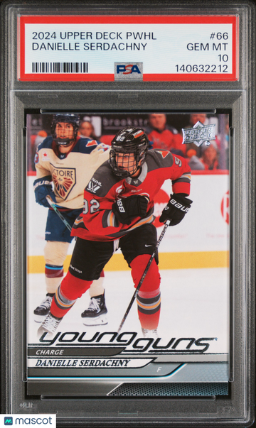 2024-25 Upper Deck Pwhl Danielle Serdachny #66 Young Guns Rookie PSA 10
