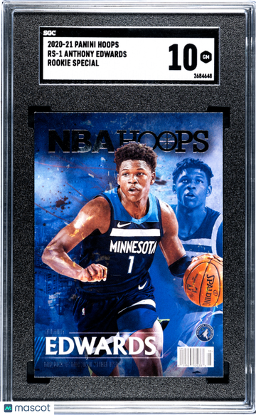 2020 Panini Hoops Anthony Edwards #RS-1 Rookie Special SGC 10