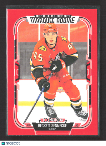 2026 O-Pee-Chee Marquee Rookie Beckett Sennecke #581 Red Border