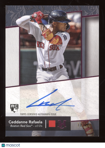 2024 Topps Museum Collection Archival Autograph Ceddanne Rafaela #AA-CR Pink /99 RC