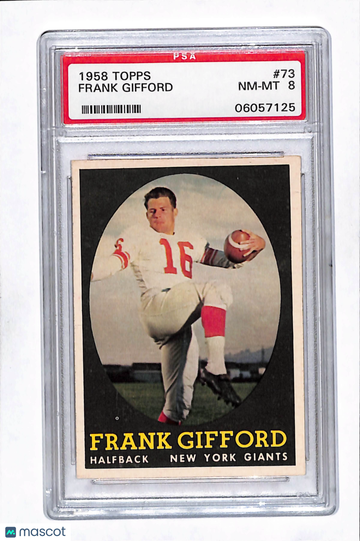 1958 Topps Frank Gifford #73 PSA 8