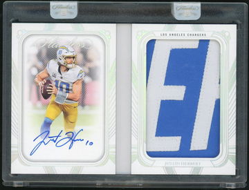2024 Panini Flawless Veteran Booklet Justin Herbert #VB-JHT Patch Auto /14