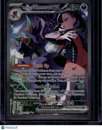 2026 Mega Evolution – Ascended Heroes Marnie's Grimmsnarl EX Holo Secret Rare SAR #287/217