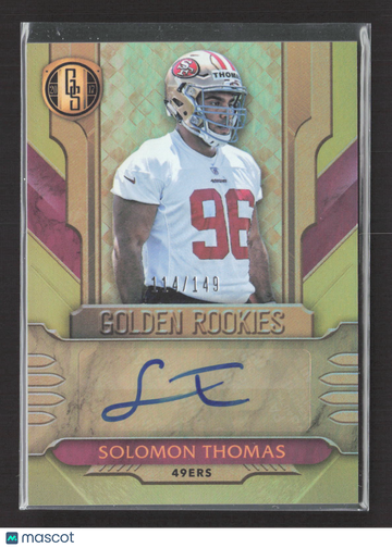 2017 Panini Gold Standard Golden Rookies Solomon Thomas #GR-ST 114/149 Auto