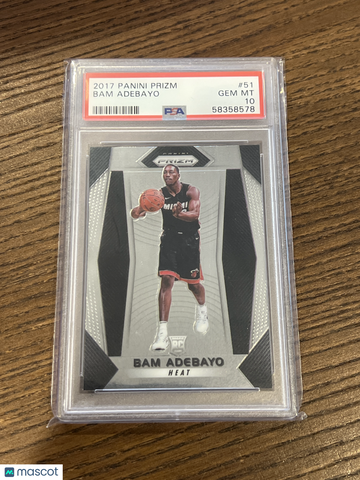 2017 Panini Prizm Bam Adebayo #51 Rookie RC PSA 10