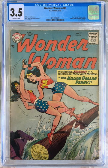 Wonder Woman #98 (1958) CGC 3.5 -- 1st Silver Age origin of Wonder Woman; Andru