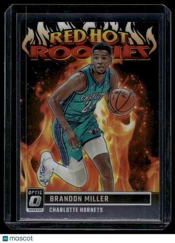 2023-24 Donruss Optic Brandon Miller #3 Red Hot Rookies