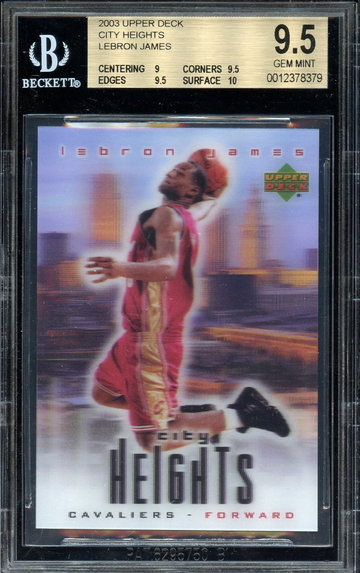 2003 Upper Deck City Heights LeBron James BGS 9.5 Rookie