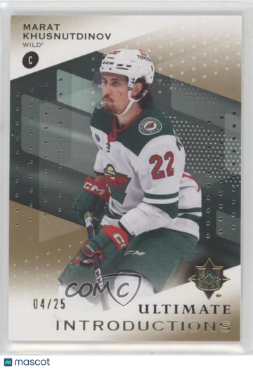 2024-25 Upper Deck Ultimate Collection - Ultimate Introductions - Marat Khusnutdinov #UI-MK Gold 04/25 Rookie