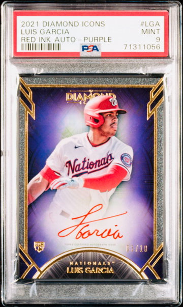 Luis Garcia Red Ink Auto RC PSA 9 Purple /10 