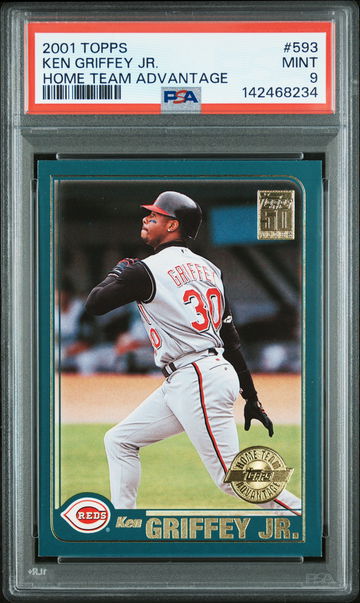 2001 Topps Home Team Advantage Ken Griffey Jr. #593 PSA 9