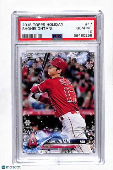 2018 Topps Holiday Shohei Ohtani #17 PSA 10
