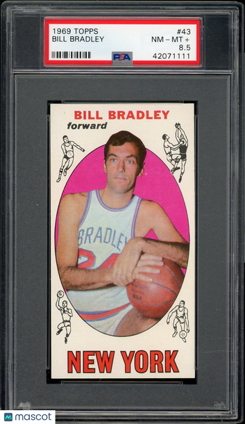 1969 Topps Bill Bradley #43 PSA 8.5