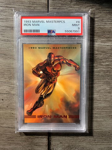 1993 Marvel Masterpieces Iron Man PSA 9