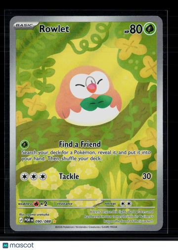 Pokemon 2026 Mega Evolution – Perfect Order Rowlet #90/88