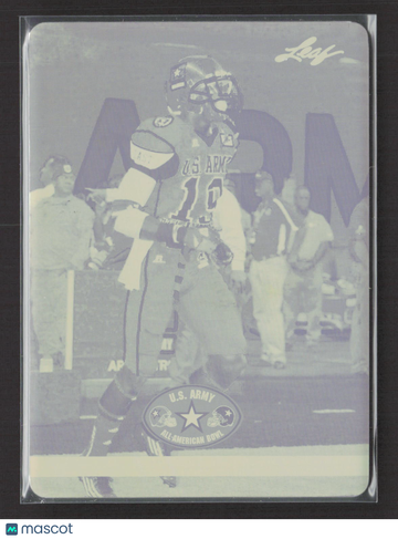 2012 Leaf US Army All-American Football Eli Harold #22 Yellow Printing Plate /1 Printing Plate