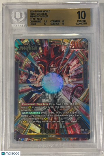 2026 Dragon Ball Super Card Game Fusion World -DUAL EVOLUTION- Gogeta : GT ALT ART L BGS 10 #FB09097
