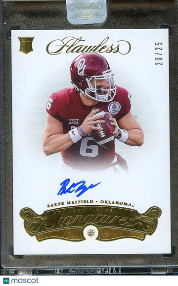 Baker Mayfield 2018 Panini Flawless Collegiate Auto /25 Oklahoma Sooners