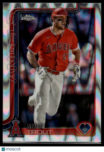 2025 Topps Chrome Mike Trout #100 Raywave Refractors