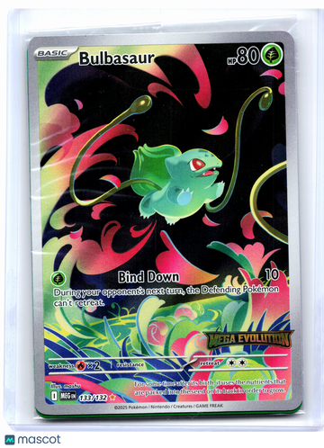 Miscellaneous Cards & Products Bulbasaur (Mega Evolution Stamped) Holo Illustration Rare [Sealed] #133/132