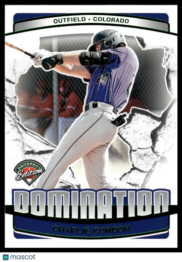 2025 Panini Prospect Edition Charlie Condon #5 Domination - Green