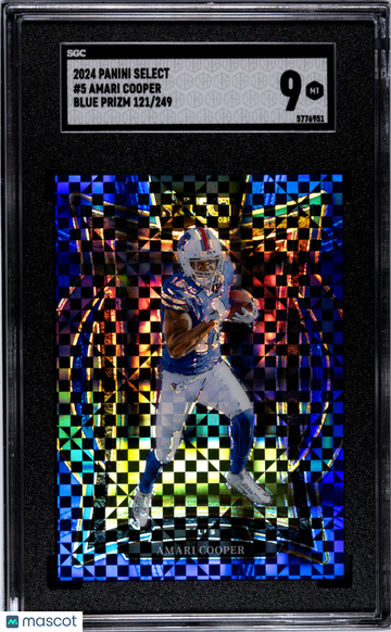 2024 Panini Select Amari Cooper #5 Blue Prizm SGC 9