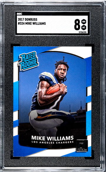 2017 Donruss Mike Williams #324 RC SGC 8