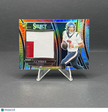 2023 Panini Select C.J. Stroud #SWA-CST Tie-Dye Short Print Parallel/Variety Rookie Memorabilia