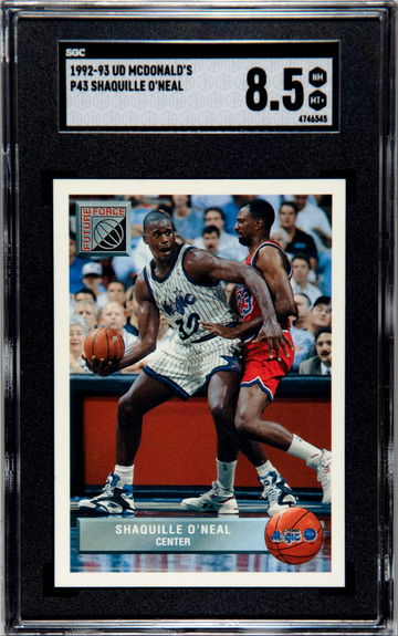 Shaquille O’Neal 1992-93 Upper Deck McDonald’s P43 SGC 8.5