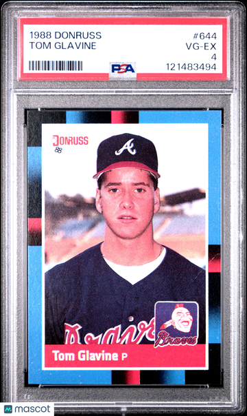 1988 Donruss Tom Glavine #644 PSA 4
