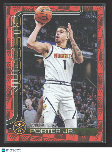 Excellent 2025 Topps Flagship Michael Porter Jr. #105 Denver Nuggets Basketball Card