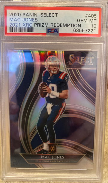 2020 Panini Select Mac Jones XRC PSA 10 GEM MINT