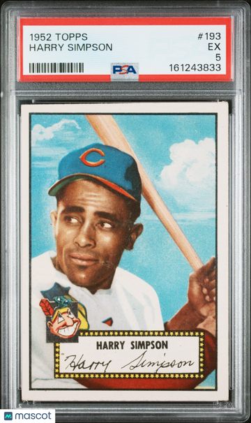 1952 Topps Harry Simpson #193 PSA 5
