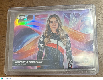 2026 Topps Chrome US Winter Olympic & Paralympic Mikaela Shiffrin #HX-4 Helix Short Print