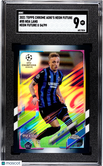 2021 Topps Chrome Aoki's Neon Future Noa Lang #85 SGC 9