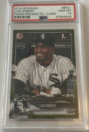 Luis Robert Camo PSA 10