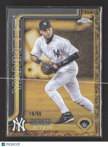 2025 Topps Chrome Gilded Collection Derek Jeter #2 Gold Etched /99
